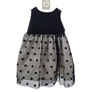Carters Little Collections 2 Piece Dress With‎ Polka Dots 9 Months New